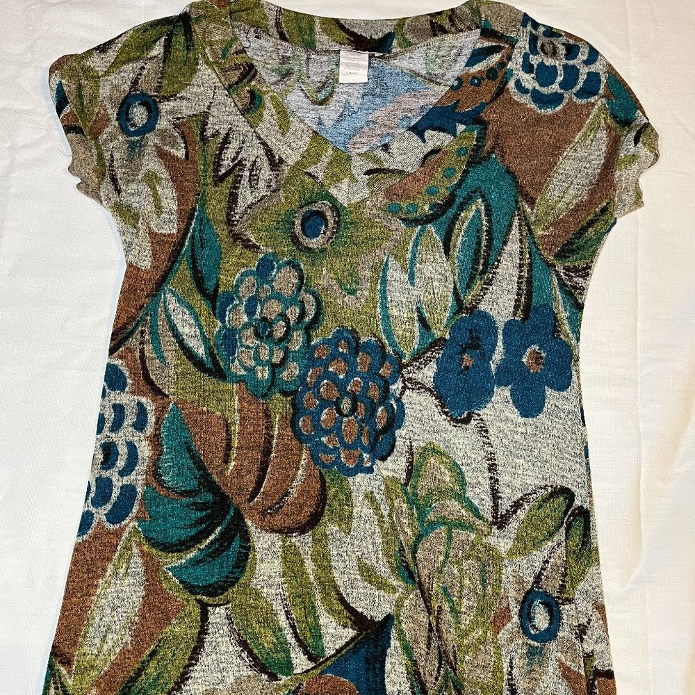 JUMP Floral Green shirt